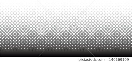Halftone dot vector background, black and white gradient. Halftone dot vector background, black and white gradient. 140169199