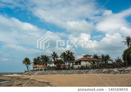 Morawala beach in Christian historical part of Negombo, editorial image Morawala beach in Christian historical part of Negombo, editorial image 140169650