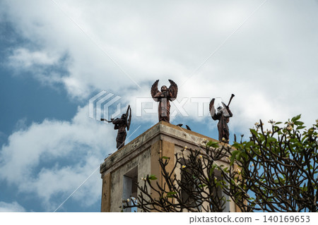 Architectural elements of the Negombo Christian Quarter, editorial image 140169653