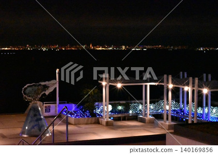 Seaside illuminations and night view scenery Seaside illuminations and night view scenery 140169856