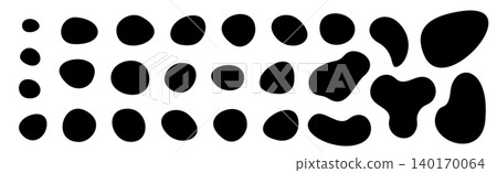 Round organic blob shapes, abstract irregular vector forms Round organic blob shapes, abstract irregular vector forms 140170064