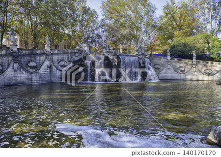 Fountain of the Twelve Months in Valentino Park, Turin, Italy 140170170
