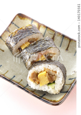 Conger eel roll sushi Conger eel roll sushi 140170381