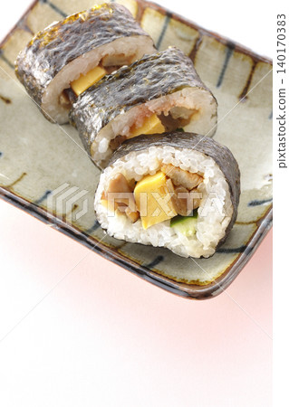 Conger eel roll sushi Conger eel roll sushi 140170383