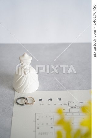 Wedding ring and marriage notification Wedding ring and marriage notification 140170450