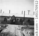 Old photograph, 1943, Manchuria during the Second Sino-Japanese War, Mishan Mountain, Dong'an Province (present-day Heilongjiang Province), commemorating the founding anniversary of the 3108th Manchurian Unit. 140170912