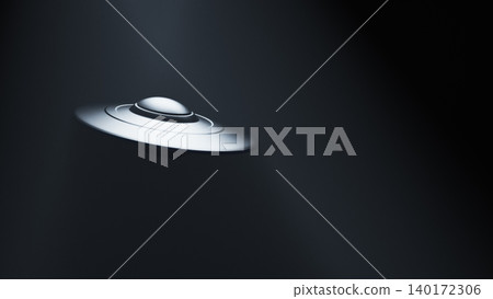UFO in dark night	 140172306