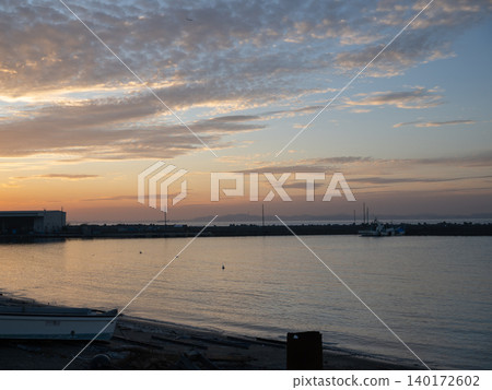 Sunset over the sea Sunset over the sea 140172602