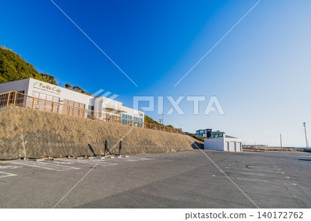 靜岡縣大前崎市大前崎燈塔週邊的風景 靜岡縣大前崎市大前崎燈塔週邊的風景 140172762