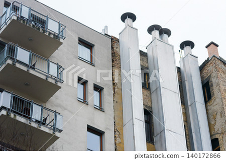 Modern architecture meets urban decay in harmony Modern architecture meets urban decay in harmony 140172866