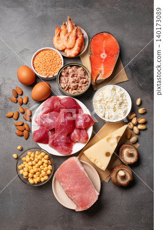 High protein foods selection, Protein sources High protein foods selection, Protein sources 140173089