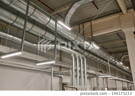 Modern building air ventilation system Modern building air ventilation system 140173213