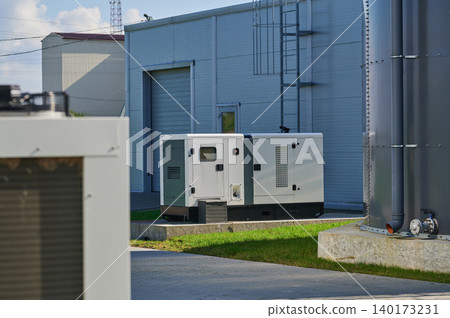 Generator ready by industrial site Generator ready by industrial site 140173231
