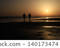 running, beach, coast 140173474