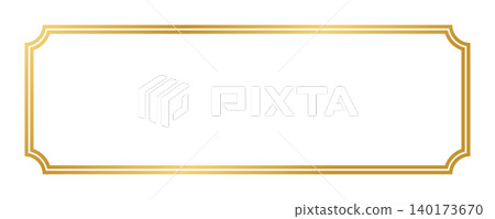 金色簡單框架 金色簡單框架 140173670