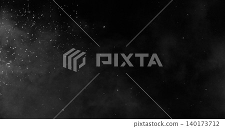 Realistic snowstorm particles and drifting snowflakes isolated on black background. Atmospheric winter weather effect ideal for overlays, visual effects, compositing and cinematic scenes. Realistic snowstorm particles and drifting snowflakes isolated on black background. Atmospheric winter weather effect ideal for overlays, visual effects, compositing and cinematic scenes. 140173712