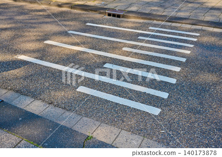 Walking Across the Patterned Path in the Vibrant Heart of Amsterdam as Sunlight Dances on the Cobblestones Walking Across the Patterned Path in the Vibrant Heart of Amsterdam as Sunlight Dances on the Cobblestones 140173878