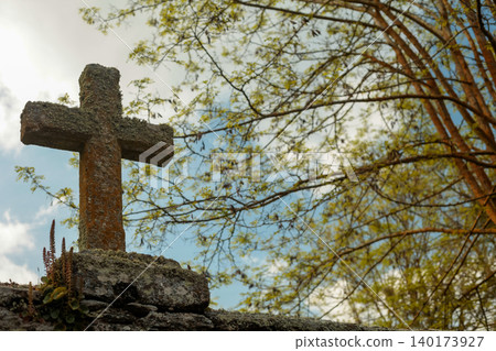 cross, tree, cemetery 140173927