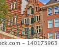 Unique Architecture in the Vibrant City Center, Showcasing Historical Charm and Modern Life 140173963