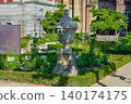 Exploring the Serene Beauty of a Garden in Vibrant City Center 140174175