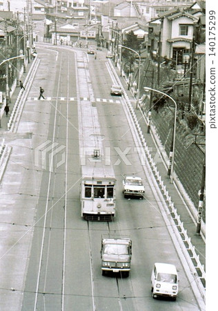 1971: The day Yokohama City Tram Line 3 was discontinued. Yamamotocho terminus. Yokohama City, Kanagawa Prefecture. Archived photo. 1971: The day Yokohama City Tram Line 3 was discontinued. Yamamotocho terminus. Yokohama City, Kanagawa Prefecture. Archived photo. 140175299