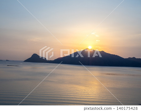 Sunrise on Hyuga-Oshima Island (Nichinan City, Miyazaki Prefecture) Sunrise on Hyuga-Oshima Island (Nichinan City, Miyazaki Prefecture) 140175428
