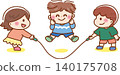 Children jumping rope Children jumping rope 140175708
