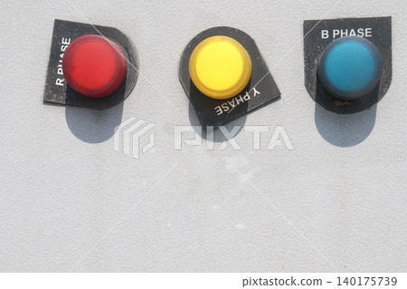 indicator lights for a three-phase electrical power system indicator lights for a three-phase electrical power system 140175739