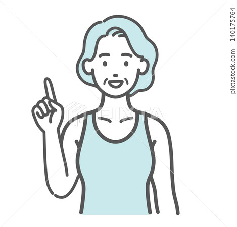 插圖展示了身穿運動服的老年女性,並解釋了關鍵姿勢。 插圖展示了身穿運動服的老年女性,並解釋了關鍵姿勢。 140175764