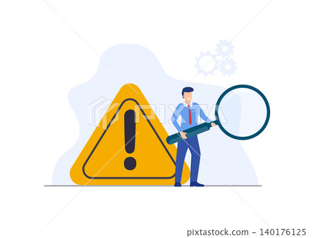 Title Risk Assessment and Error Identification Stock Illustration Title Risk Assessment and Error Identification Stock Illustration 140176125