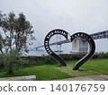Seto Ohashi Bridge: A view of the Seto Ohashi Bridge from Seto Ohashi Memorial Park. 140176759