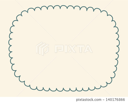 Hand-drawn style cloud frame illustration material Hand-drawn style cloud frame illustration material 140176866