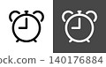 Simple alarm clock icon illustration 140176884
