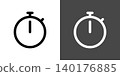 Simple stopwatch icon illustration 140176885