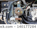 Hydraulic excavator operation pattern switching valve and horn 140177284