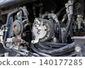 Hydraulic excavator operation pattern switching valve and horn 140177285