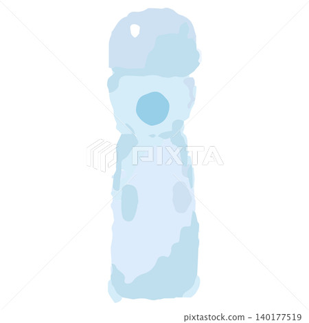 Watercolor-style hand-drawn illustration of a ramune bottle. Watercolor-style hand-drawn illustration of a ramune bottle. 140177519