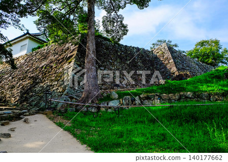 Stone wall of Hikone Castle 1 140177662