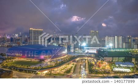 May 26 2026 Kai Tak Stadium Sunset Hong Kong May 26 2026 Kai Tak Stadium Sunset Hong Kong 140177899