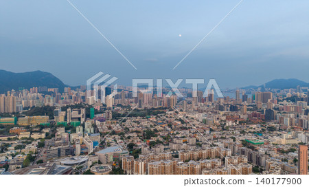 May 29 2022 Residential district, owloon Tong skyline , hk May 29 2022 Residential district, owloon Tong skyline , hk 140177900