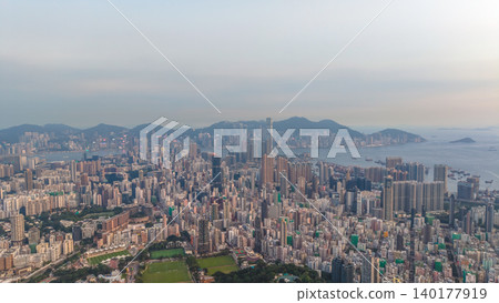 May 29 2022 Kowloon skyline. Residential and commercial buildings, May 29 2022 Kowloon skyline. Residential and commercial buildings, 140177919