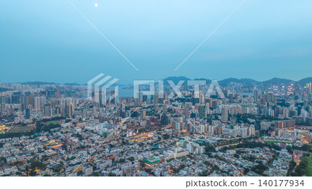 May 29 2022 Kowloon skyline. Residential and commercial buildings, May 29 2022 Kowloon skyline. Residential and commercial buildings, 140177934