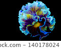 Enchantingly blooming frilly pansies 140178024