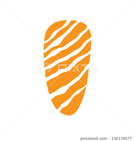 Modern Sushi Logo with Elegant Japanese Style Design 140178077