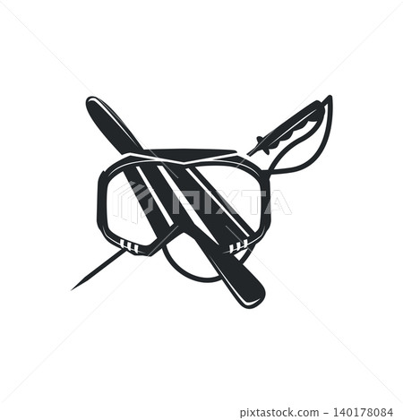 Snowboarder Logo Minimalist Adventure Design Winter Sports Business Snowboarder Logo Minimalist Adventure Design Winter Sports Business 140178084