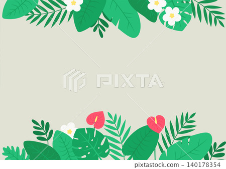 Vector illustration of tropical plants. 140178354