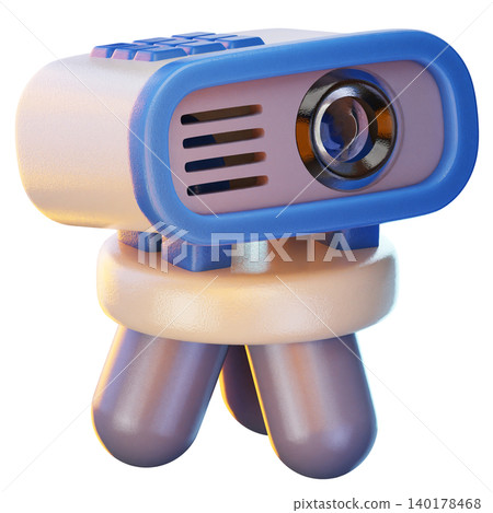 projector 3d render icon, Technology and Computer illustration projector 3d render icon, Technology and Computer illustration 140178468