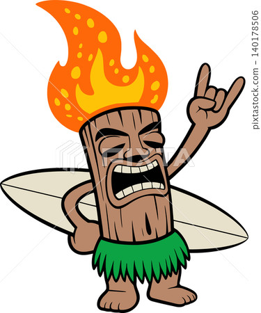 surfer, cartoon, character 140178506