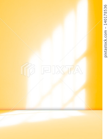 Autumn background yellow studio room abstract shadow on wall floor blur cement, podium minimal cosmetic presentation, yellow orange cement empty backdrop platform stage table loft scene mockup podium. Autumn background yellow studio room abstract shadow on wall floor blur cement, podium minimal cosmetic presentation, yellow orange cement empty backdrop platform stage table loft scene mockup podium. 140178536