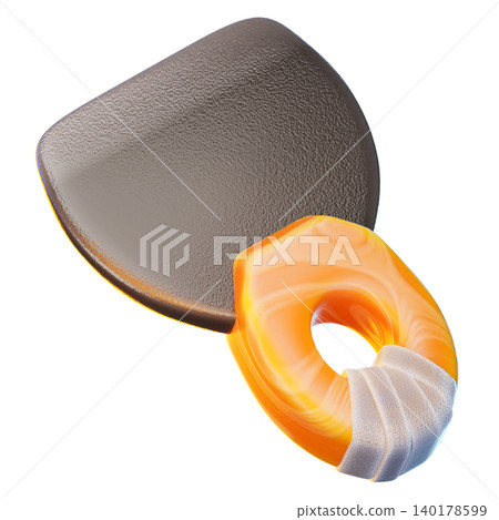 putty knife 3d render icon, construction illustration putty knife 3d render icon, construction illustration 140178599